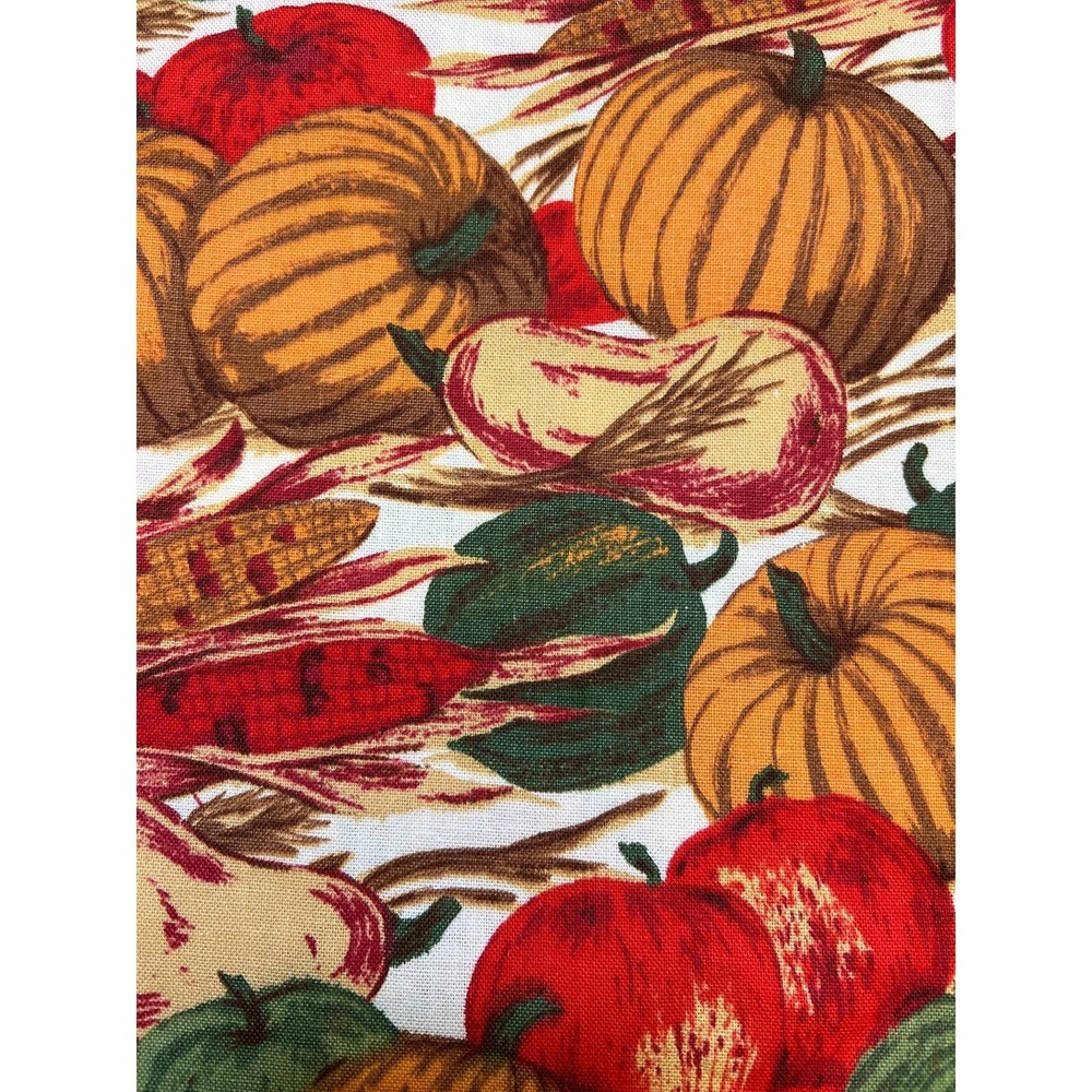 Fabric - Retro Autumn Fall Bounty Harvest Home Decor 1 1/2 yard - 54" x 52" wide